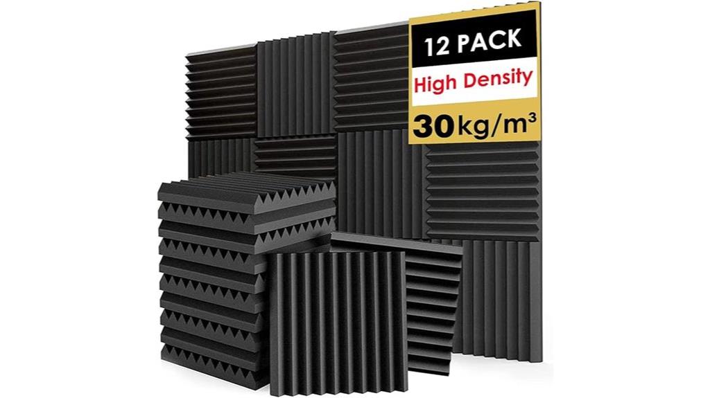 12 pack soundproof foam