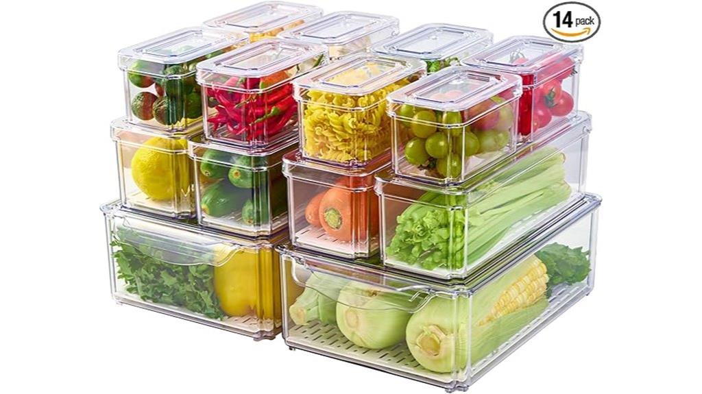 14 piece fridge storage set