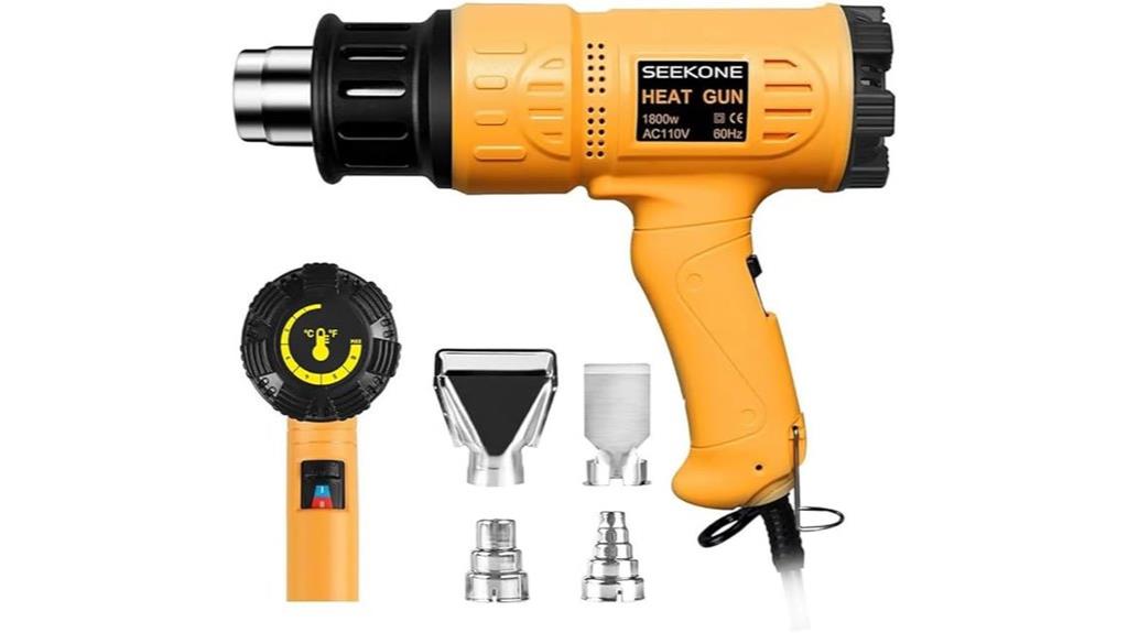 1800w heat gun with nozzles
