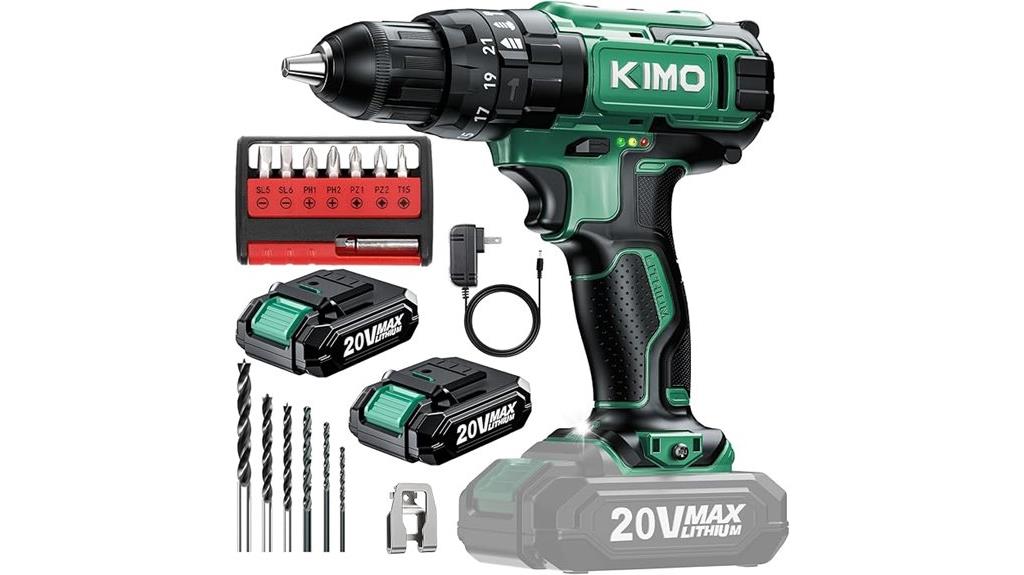 20v hammer drill set