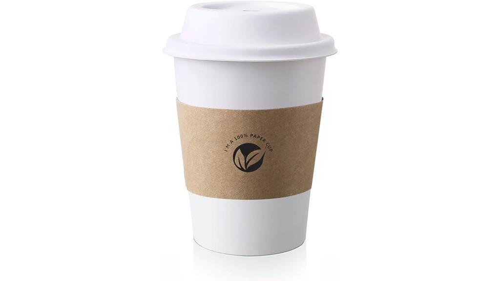 50 compostable coffee cups