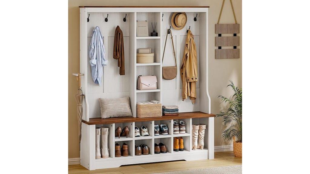 59 inch wide hall tree