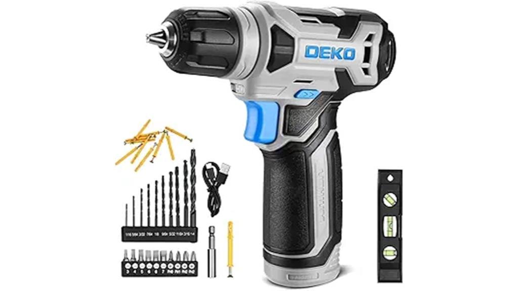 8v cordless drill set
