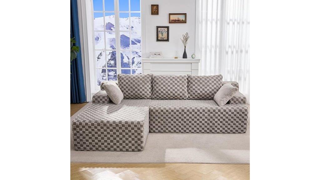 96 inch modular sofa