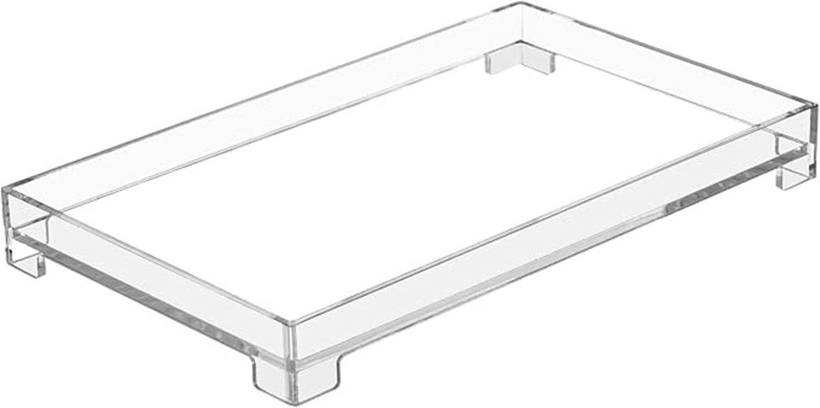 acrylic vanity organizer tray