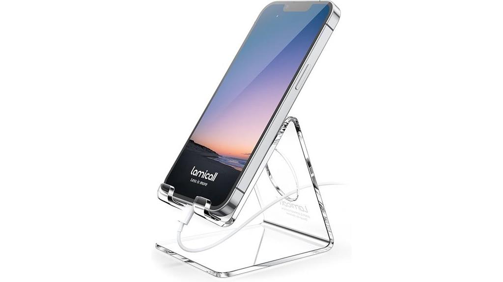 adjustable desk phone holder