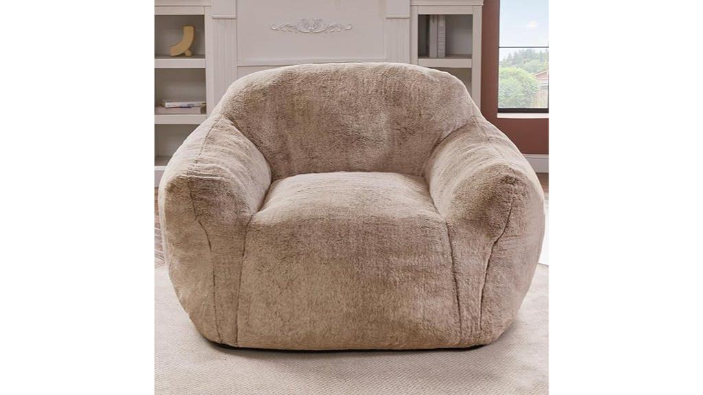 adult bean bag with arms