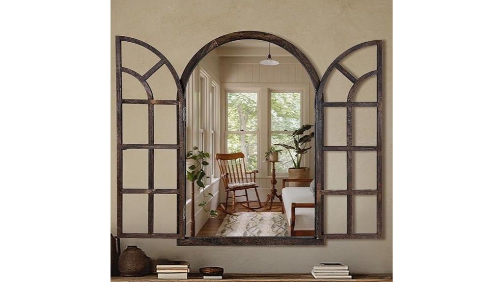 arched window wall mirror