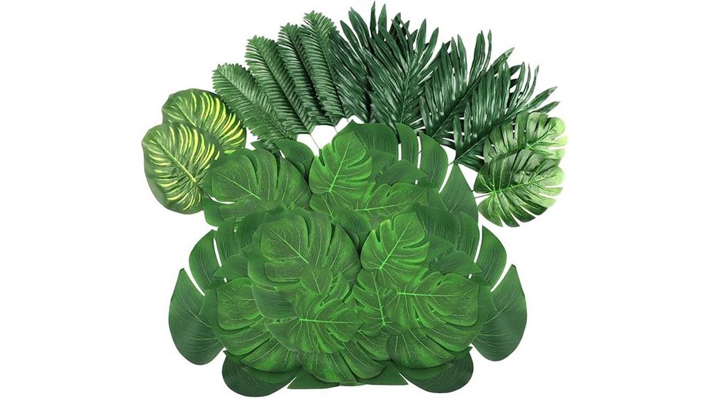artificial tropical jungle leaves