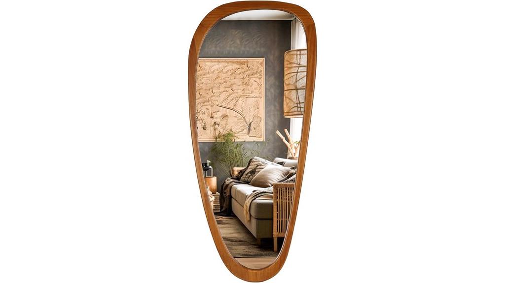 asymmetrical boho full length mirror