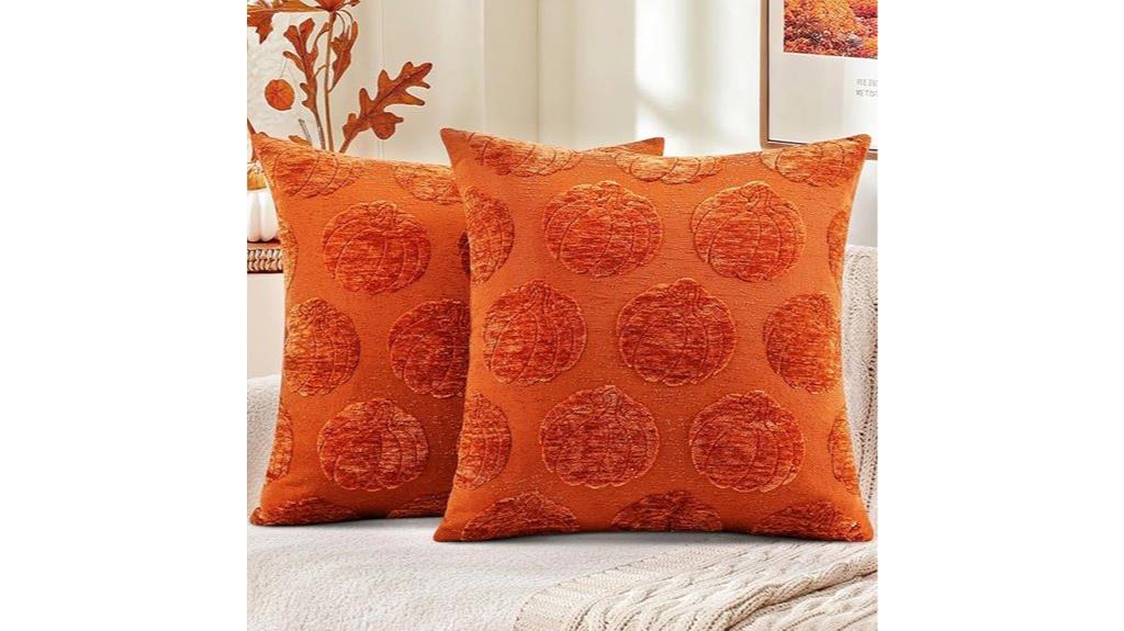 autumn pumpkin pillow covers