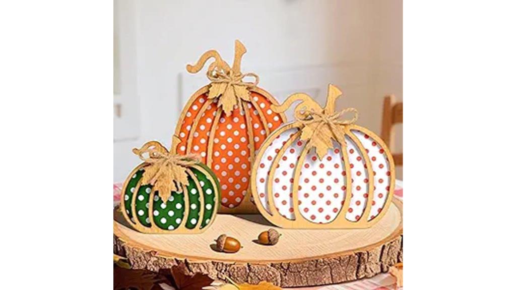 autumn pumpkin shelf decor