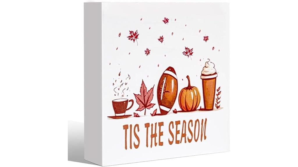 autumn pumpkin wood sign