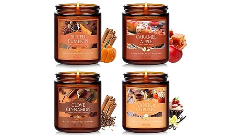 autumn scented candle collection
