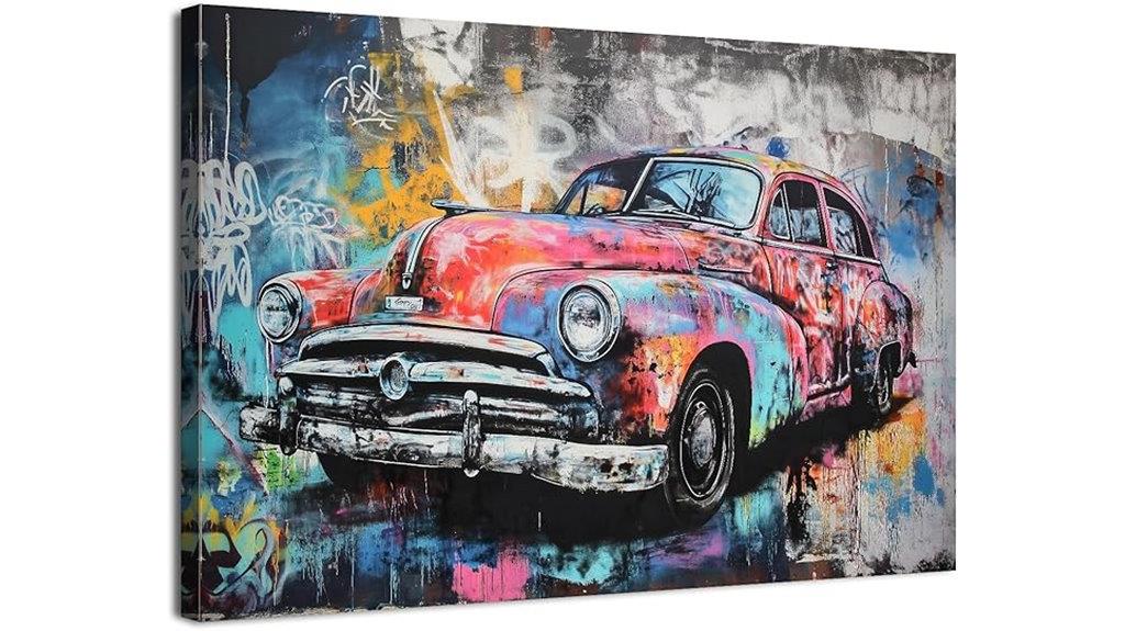banksy graffiti car posters