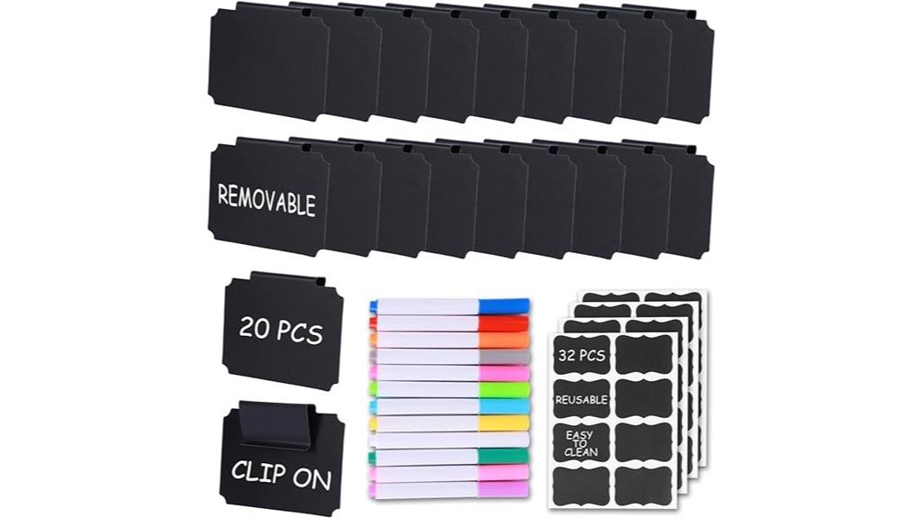 basket labels clip on