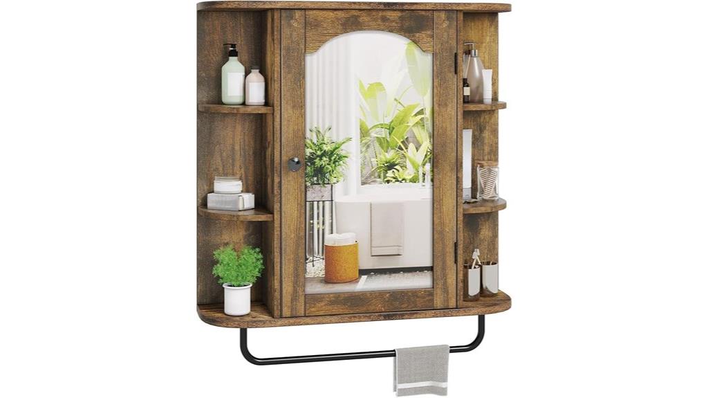 bathroom storage mirror