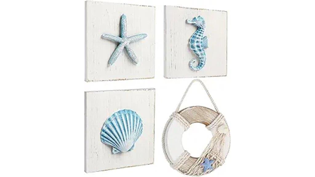beach shells wall decor
