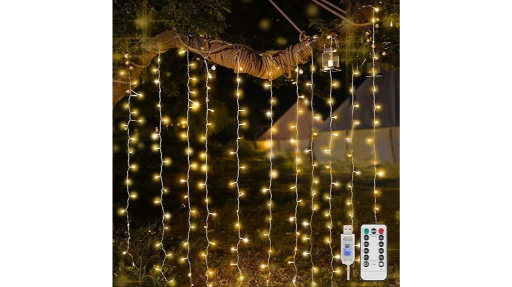 bedroom led curtain lights