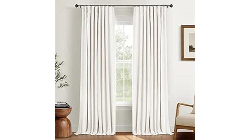 beige 84 inch bedroom curtains