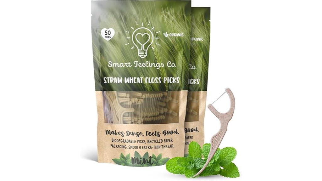 biodegradable floss picks pack