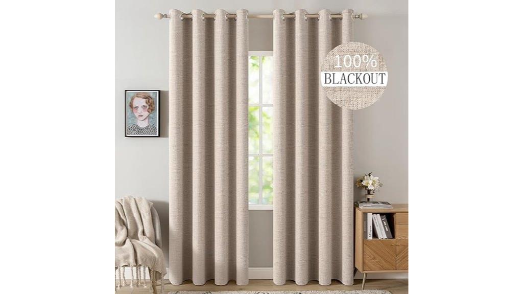 blackout linen curtains