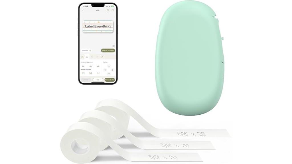 bluetooth label maker with tapes
