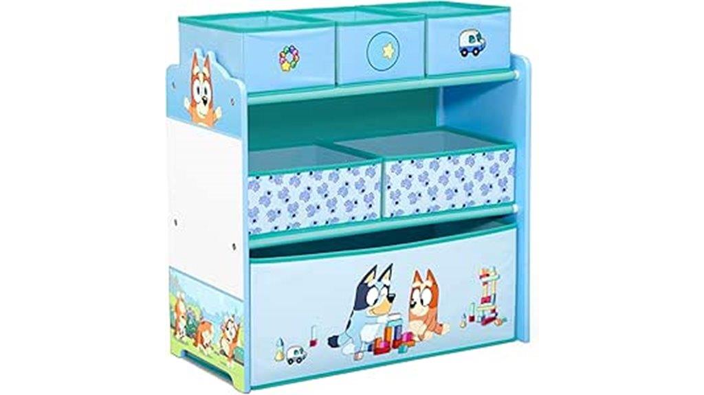 bluey toy storage organizer