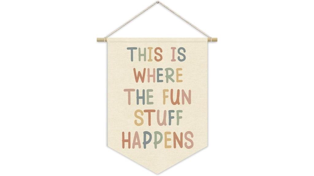 boho playroom wall banner