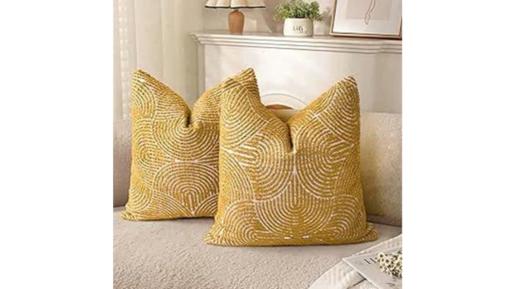 boho textured pillow cover