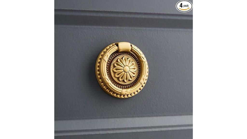 brass cabinet handle set