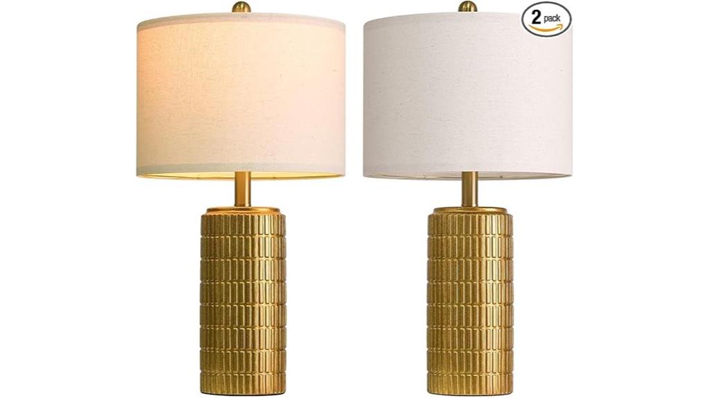 brass ceramic living lamp