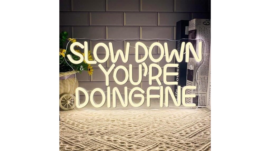 bright wall art sign