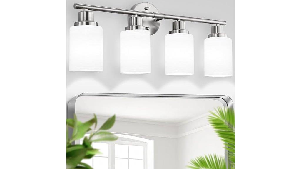 brushed nickel vanity lights