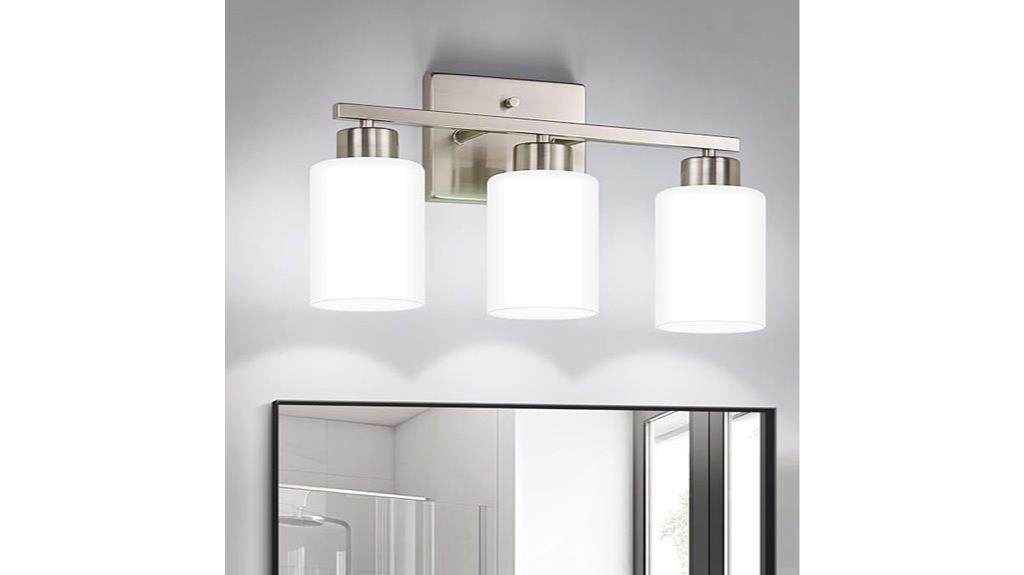 brushed nickel vanity sconce