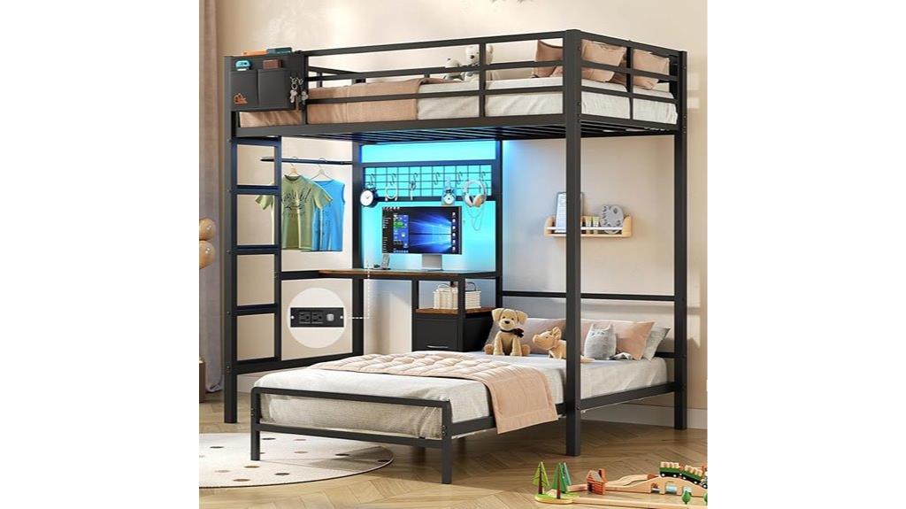 bunk bed with features