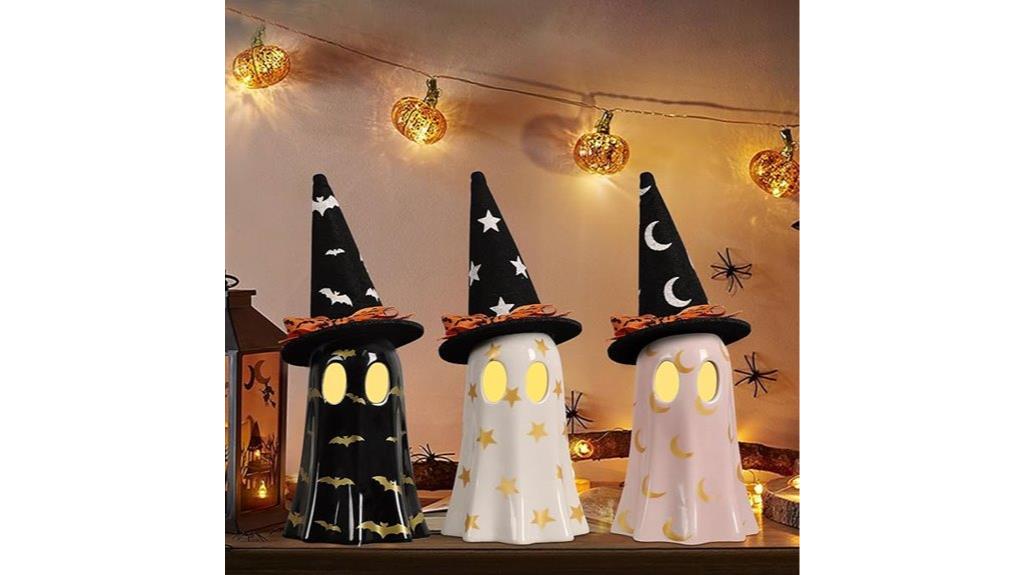 ceramic ghost halloween decor