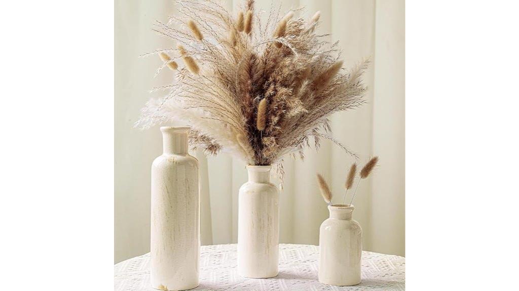 ceramic vase pampas decor