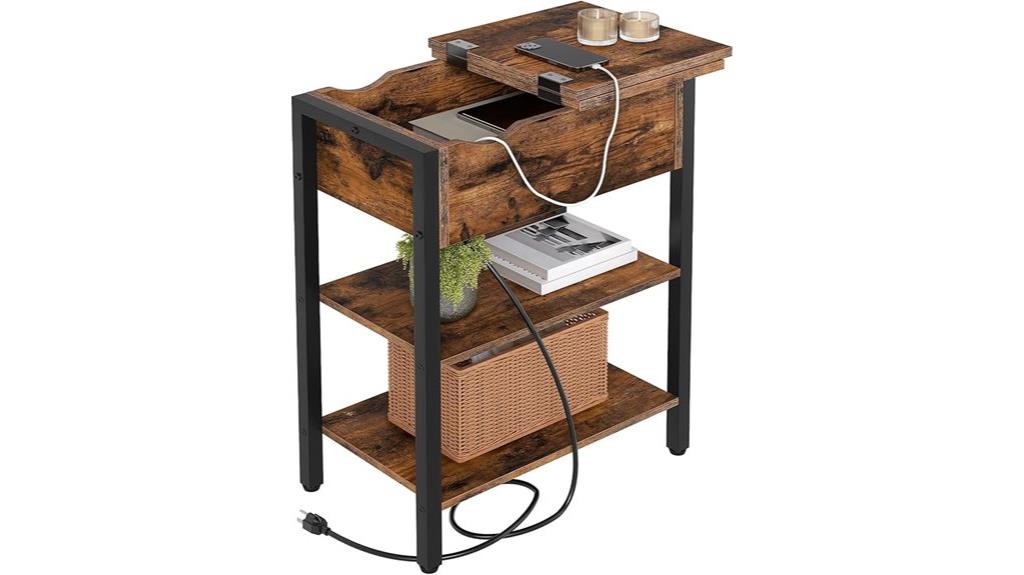 charging station end table