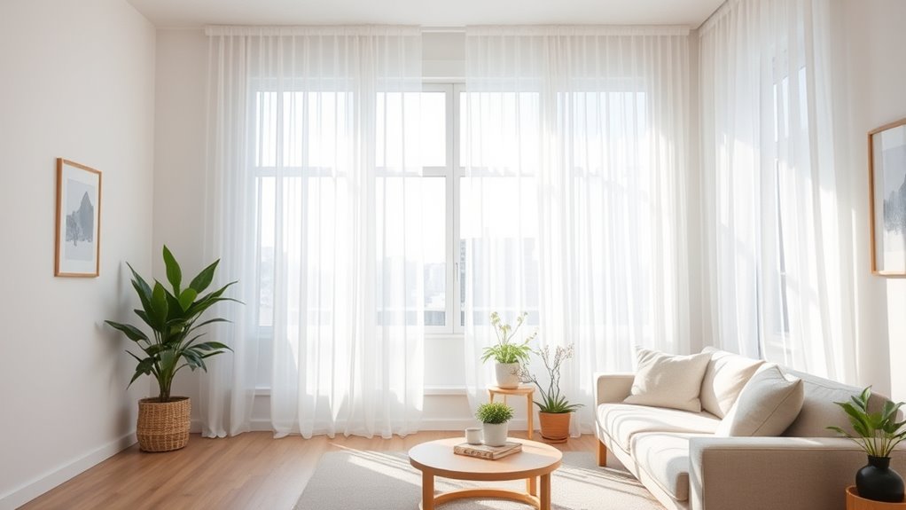 choosing light airy sheer curtains