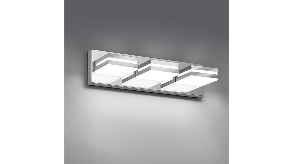 chrome acrylic bathroom lighting