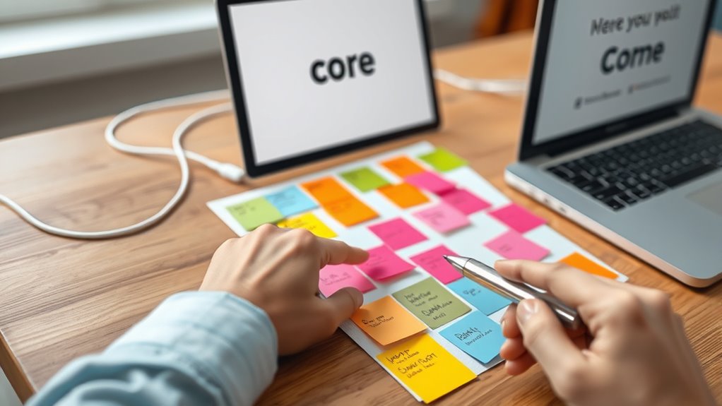 clarify and maintain core message