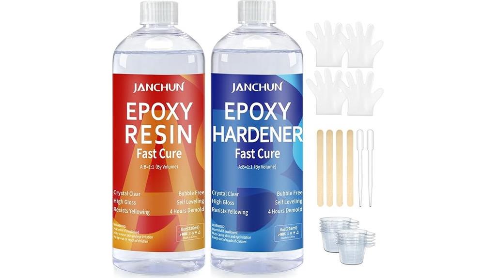 clear epoxy resin kit