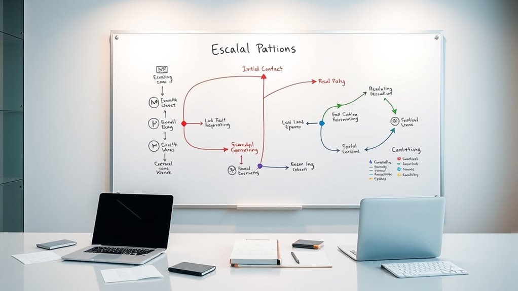 clear visual escalation procedures