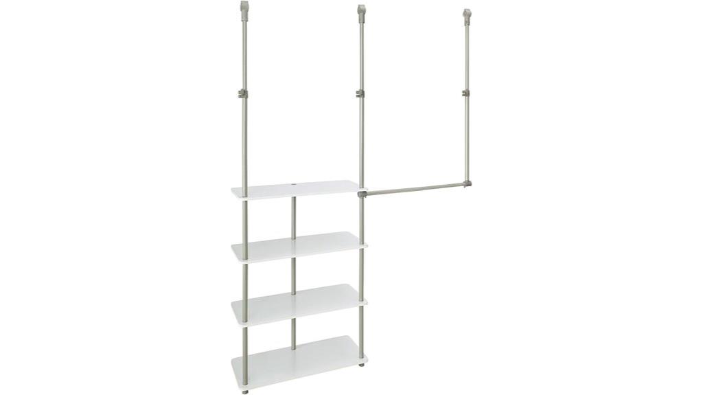 closet maximizer with shelves
