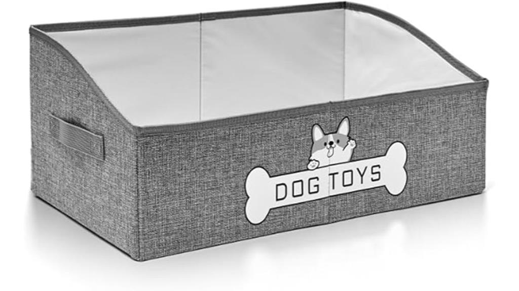 collapsible dog toy storage