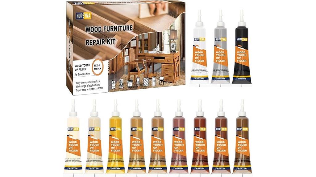 colorful wood repair kit
