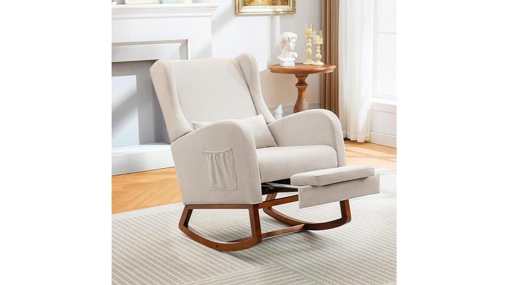 comfortable nursery glider chair