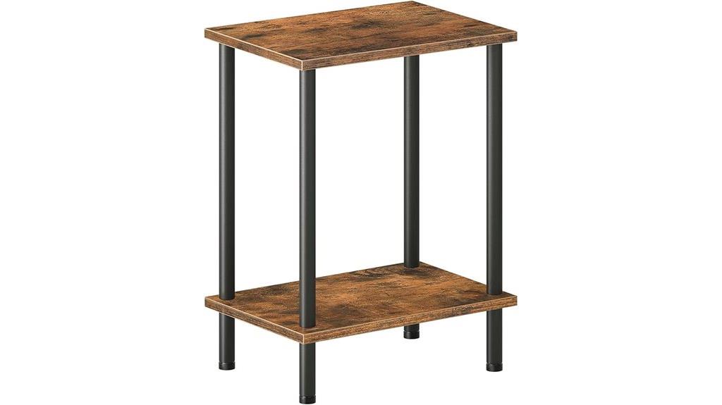compact storage side table