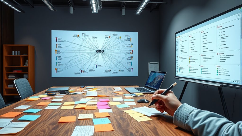complex task dependency chart